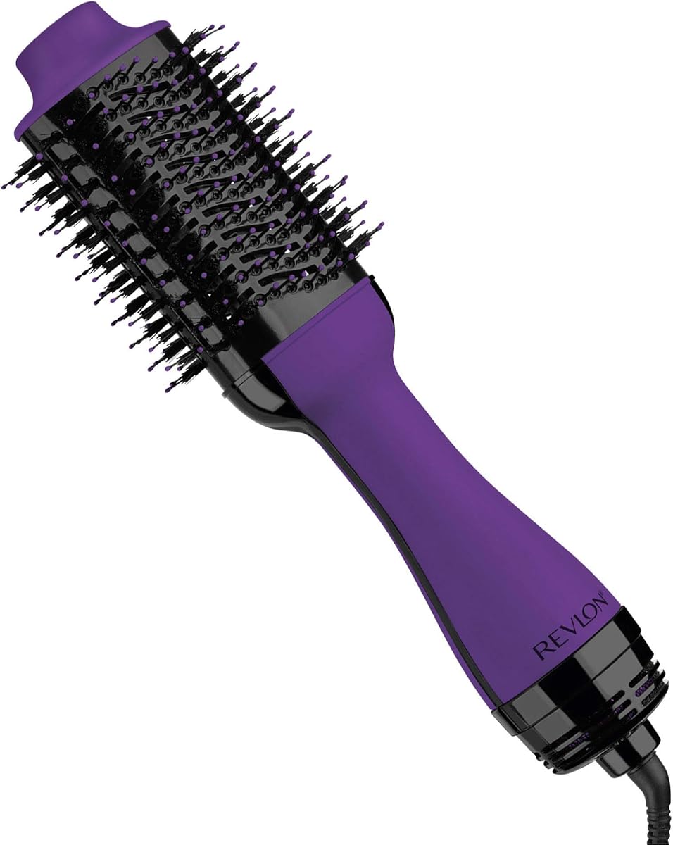 one-step hair dryer & volumizer hot air brush, purple