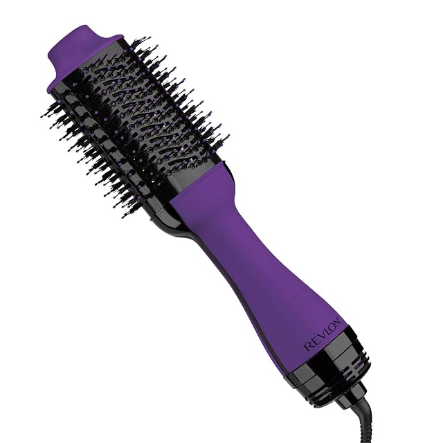 Revlon one-step hair dryer volumizer hot air brush purple