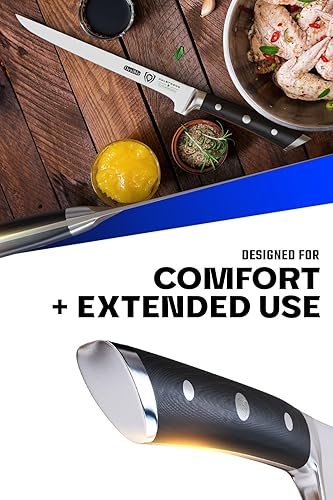 Miniatura 4 de Dalstrong Cuchillo deshuesador  Hoja flexible de 8 pulgadas  Gladiator Series Elite  Cuchillo de cocina alemán forjado de acero de alto carbono