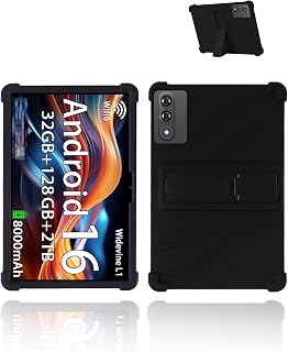 for COTGOD M90 Android 16 Tablet,11" 2.5K Ultra Clear Display Tablet Model Case,UYRUREL Soft Silicone Adjustable Stand Cover Lightweight Kids Friendly,Black.