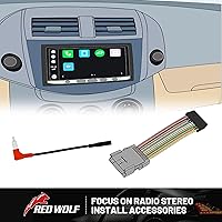 Vista 7 de RED WOLF Arnés de cableado de estéreo Compatible con 2002-2008 GMC Envoy Sierra Chevy Silverado Impala Adaptador de cable de radio de estéreo