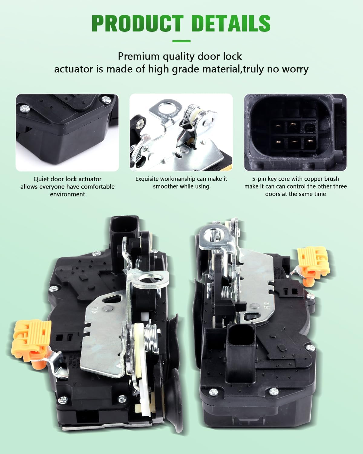 Power Door Lock Actuators Rear Right Door Latch Replacement Fits for 2008-2014 for Cadillac CTS 931-399