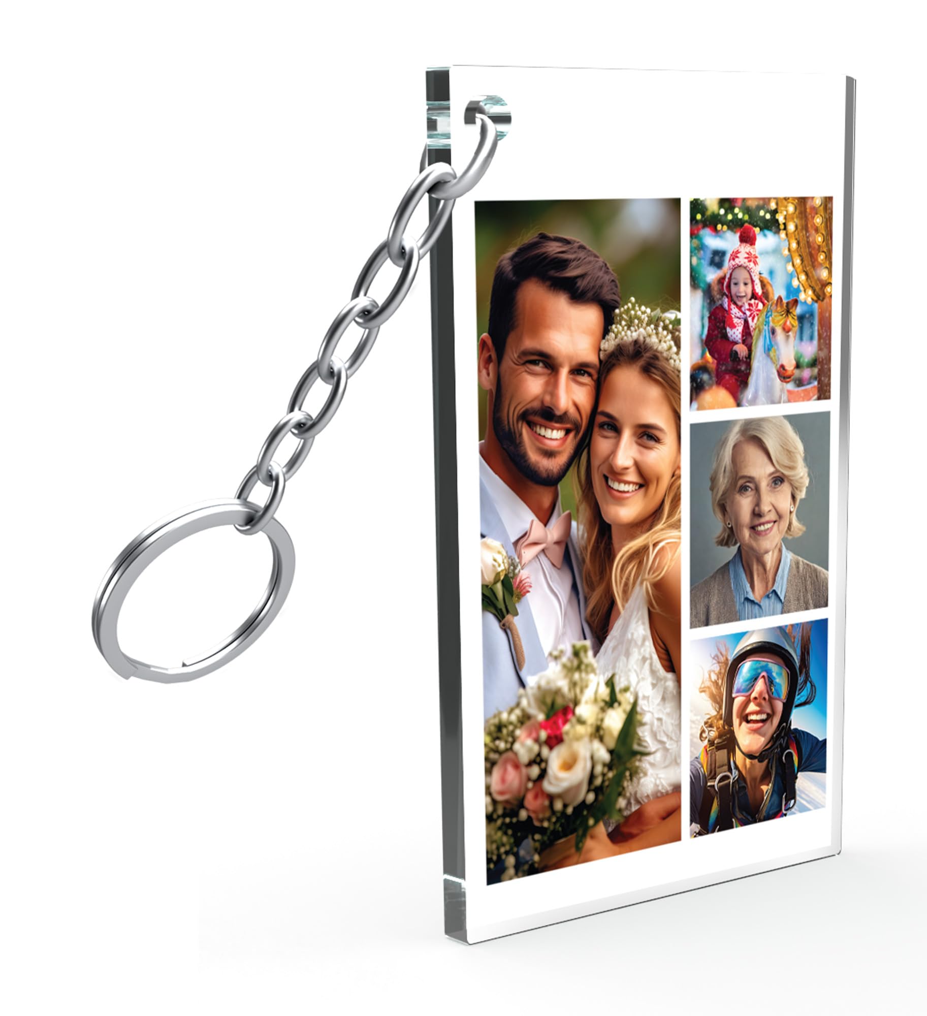Star Online Personalised Keyring Custom Photo Printed Keyrings Acrylic Keepsake Gifts For Women, Men Birthday Presents (Image 4)