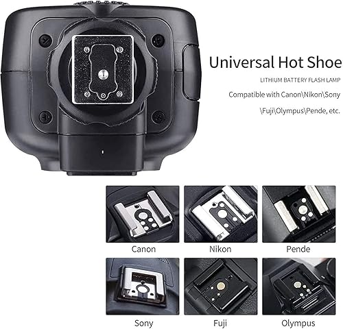 Miniatura 7 de Godox Flash TT600 - Flash Speedlite con sistema de disparo integrado compatible con Canon Nikon Pentax Olympus Fujifilm Panasonic, iluminación