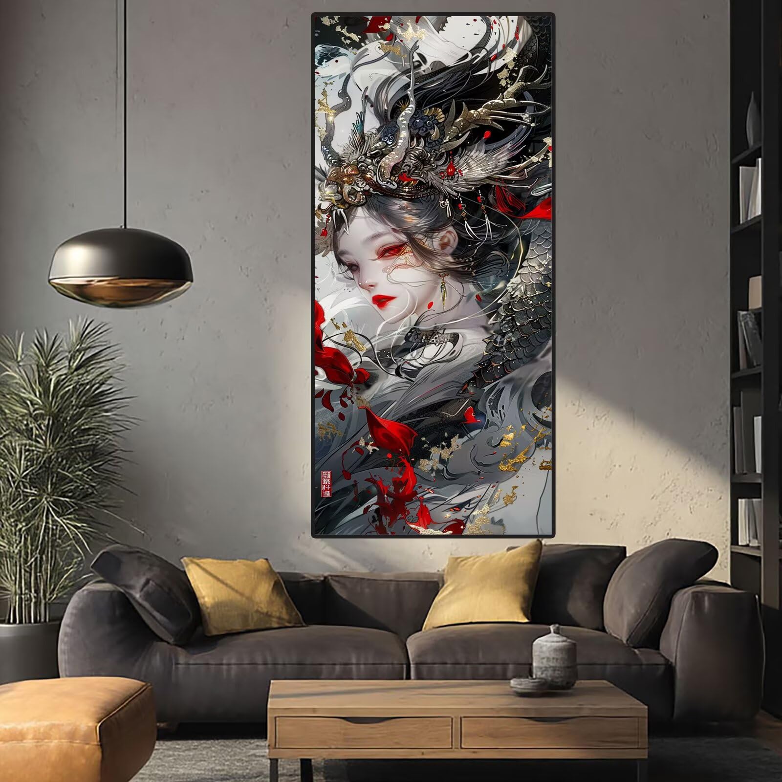 Dragon Diamond Art Beauty Diamond Painting Arts and Crafts dla dorosłych, zestawy do malowania diamentami 5D, dla dorosłych, do haftu krzyżykowego, zestaw do haftowania DIY dla początkujących