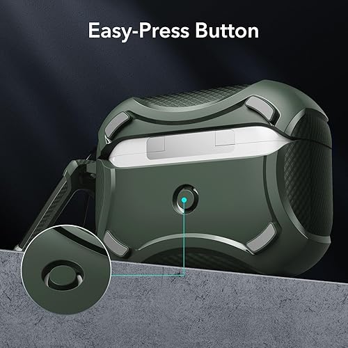 Miniatura 7 de ESR - Funda para AirPods (2021, 3 generación), compatible con AirPods de 3 generación, compatible con MagSafe, potente protección contra caídas,