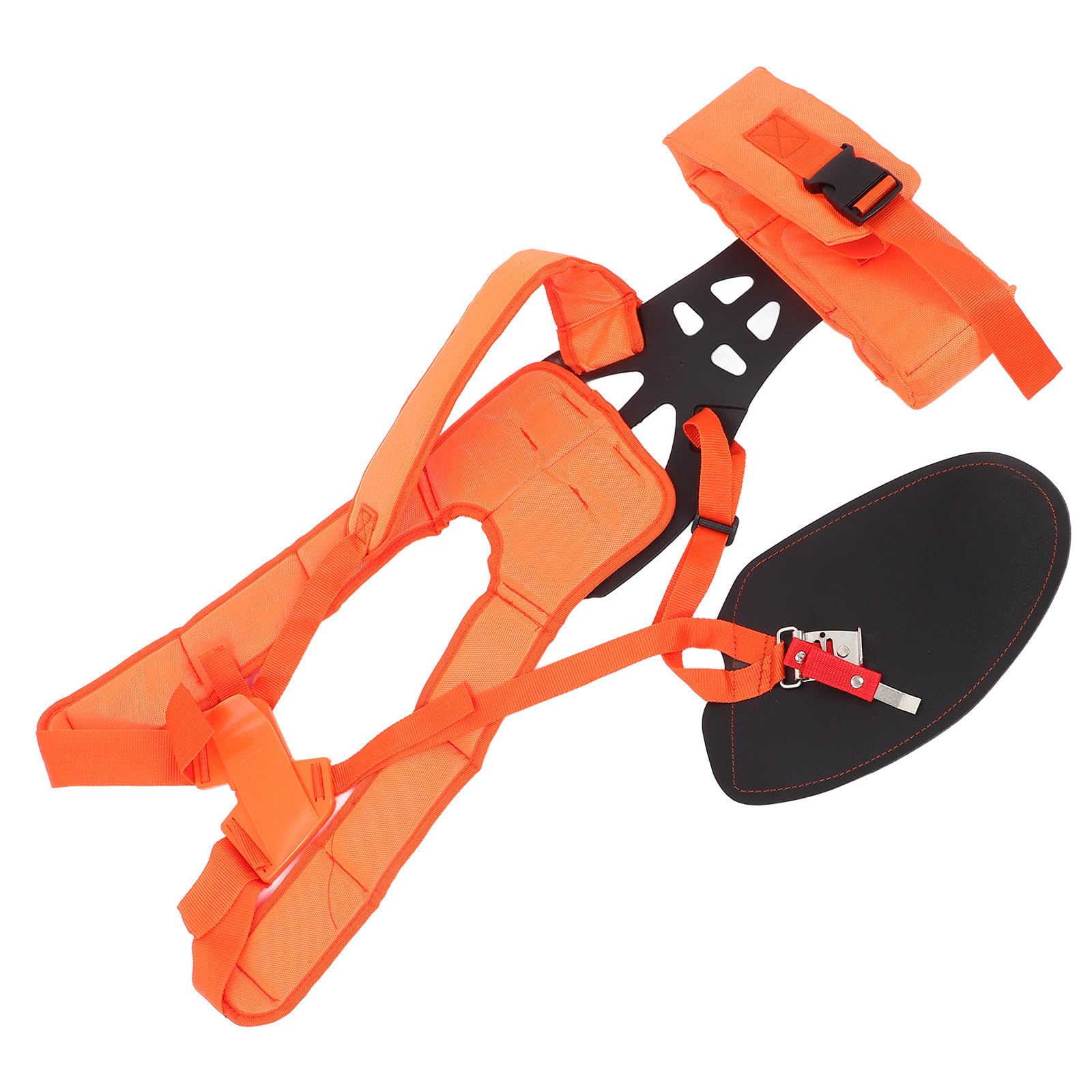 Luxshiny Arnés para Cortacésped de Doble Hombro, Acolchado, Naranja