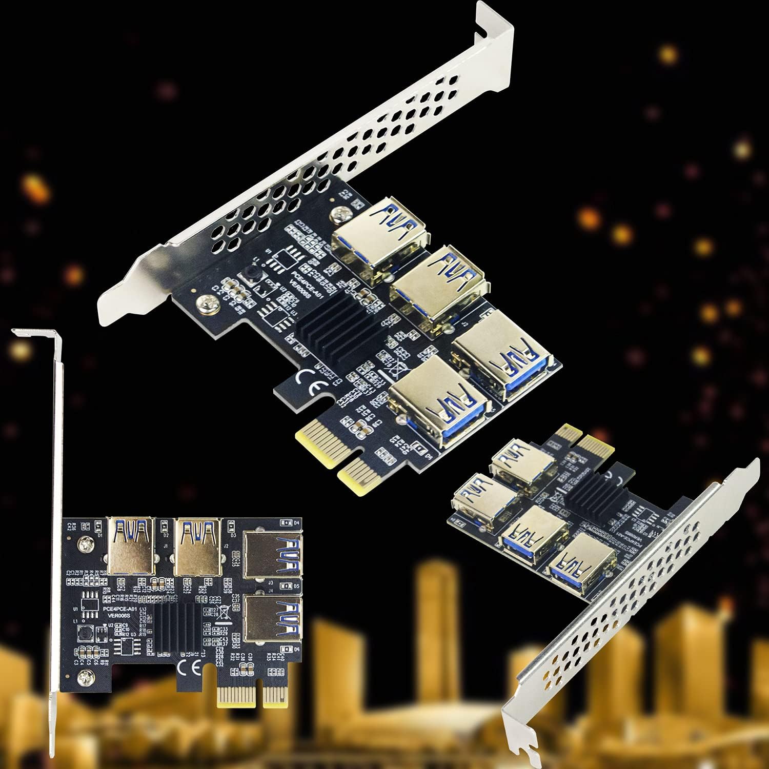 PCI-E Riser, Pcie Riser Bitcoin Mining Rig, USB miner, PCIE Risers ...