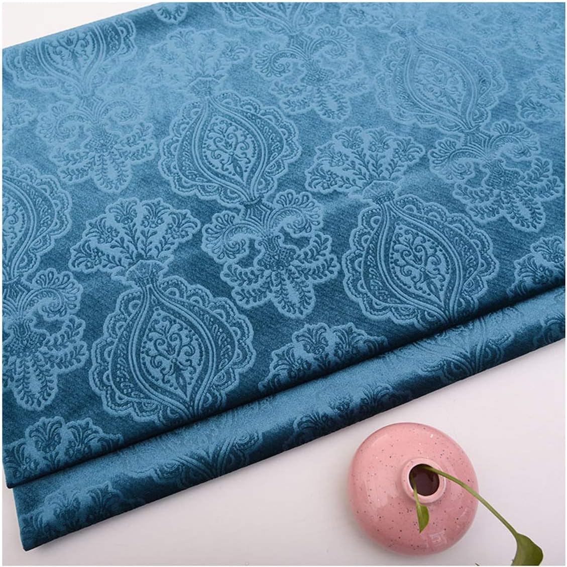 Lnn Velvet Fabric 150×100cm Floral Decorative for Furniture Upholstery, DIY Crafts, Curtain for Dressmaking, Art & Craft, Sewing