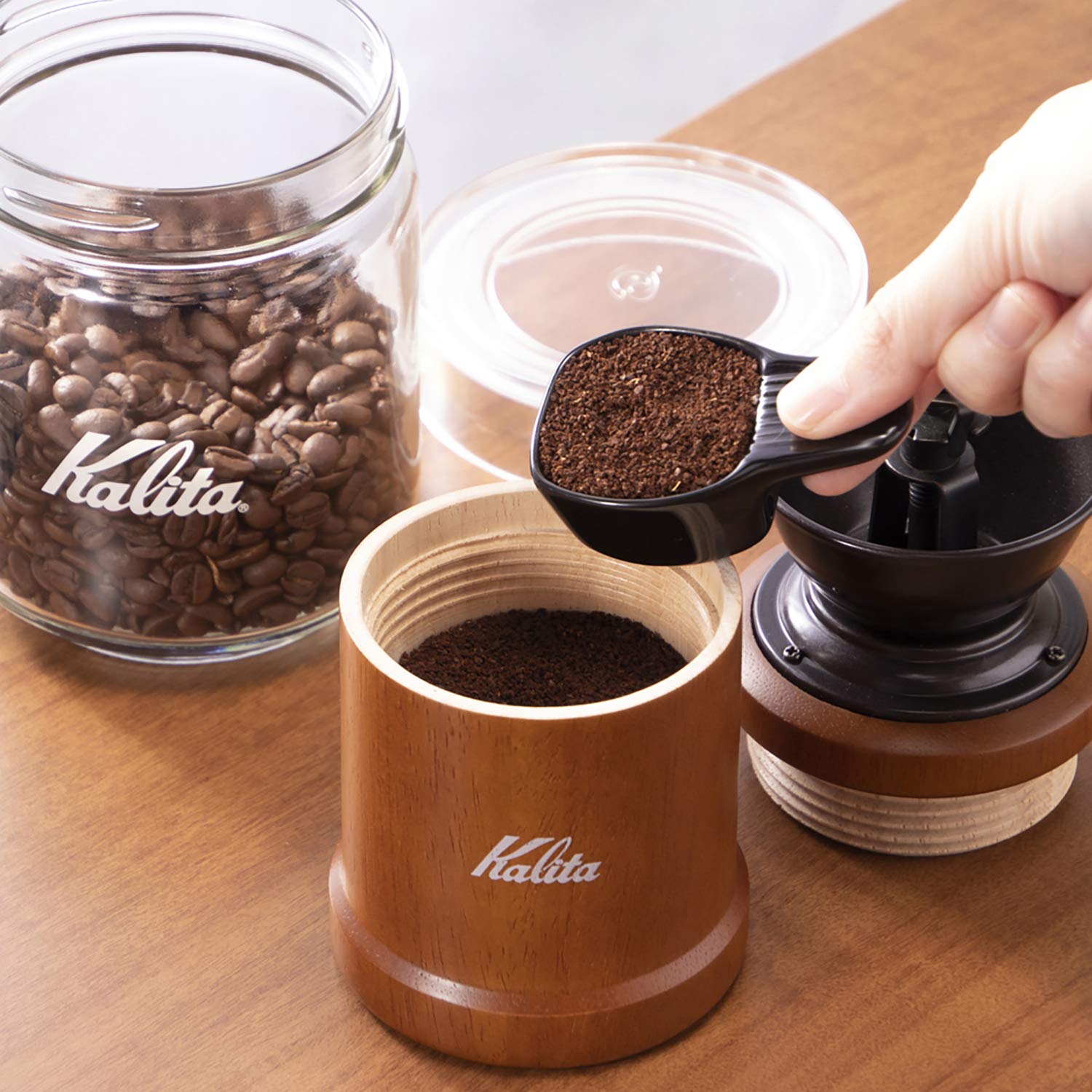 Amazon｜カリタ Kalita コーヒーメジャー 陶器製 シャドーブラック
