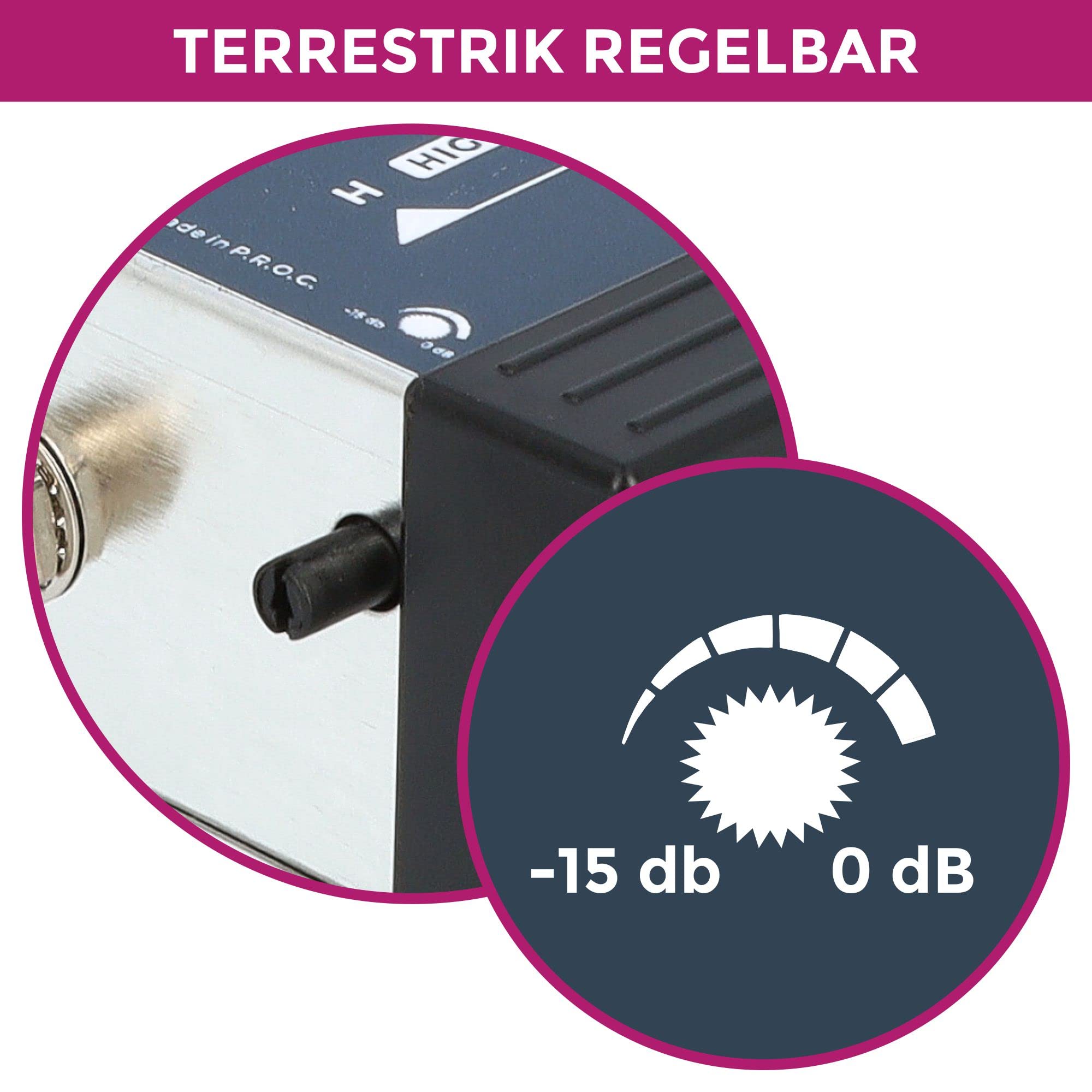 GSS Multiconmutador 5/12, 12 participantes, 1 satélite, incluye ayuda para enroscar, terrestre regulable, apto para Quattro y Quad LNB, 22 Khz, fuente de alimentación integrada, multiswitch,