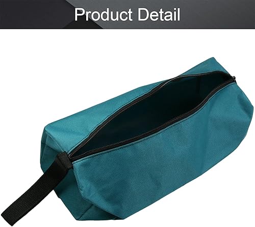 Miniatura 10 de Utoolmart Bolsa de herramientas profesional, 9.8 x 3.3 x 2.7 pulgadas (largo x ancho x alto), bolsillos para herramientas de lona Oxford,