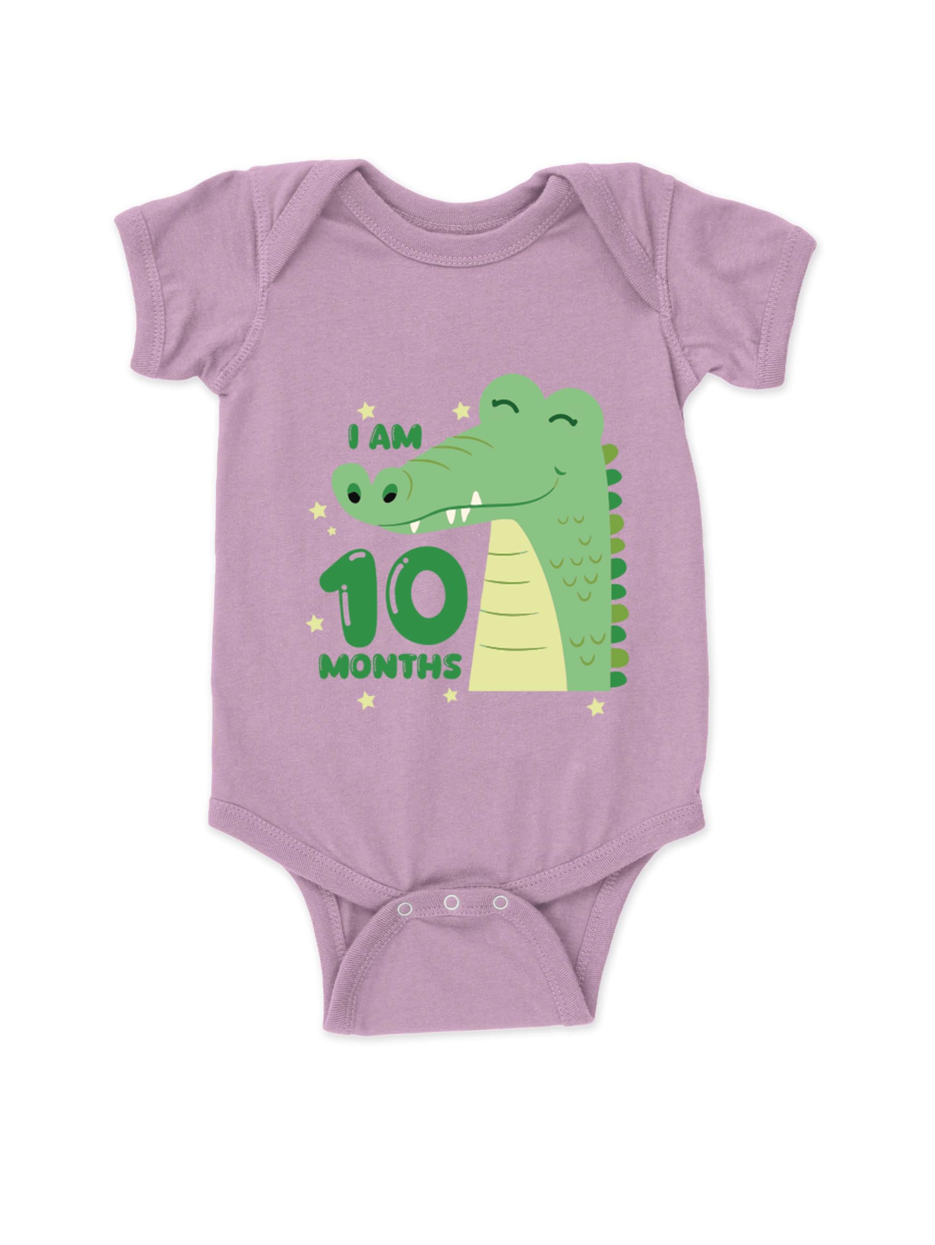 drobe Cotton 10 Month Birthday Print Romper Newborn Lavender Baby Romper for baby girl & baby boy-picture-54
