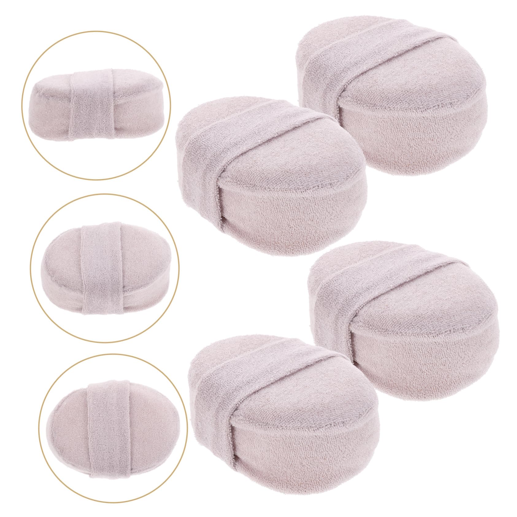 Healvian 12piezas Esponjas Exfoliantes Naturales Para Ducha Pack Esponjas De Lufa Para Cuerpo Suaves y Ecológicas Correa Para Hombres y Mujeres Gris