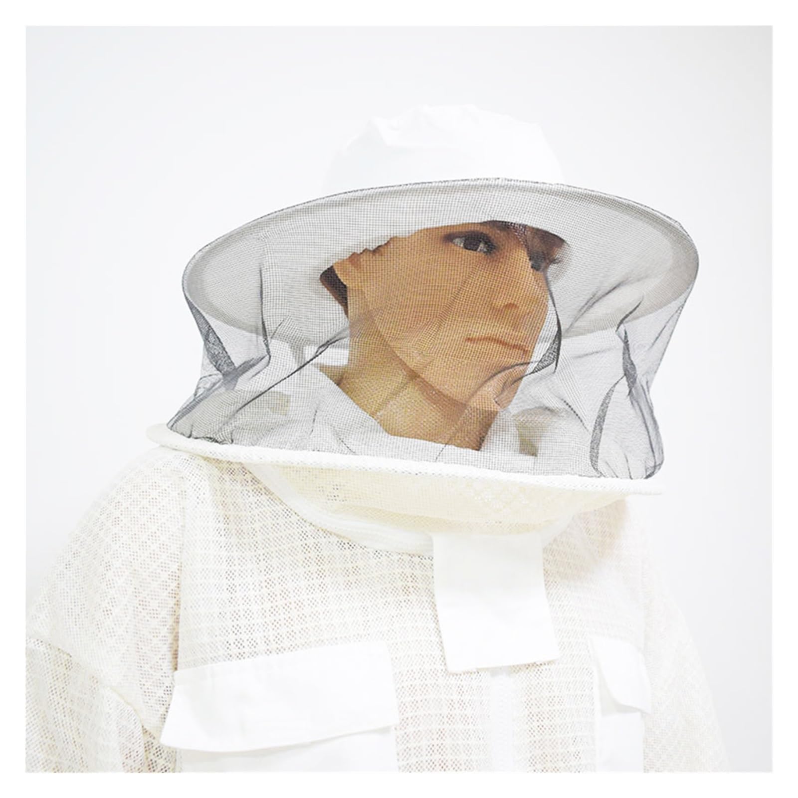Costume d'apiculture, Vêtements d'apiculture respirants avec voile rond, vêtements de protection anti-abeilles professionnels(L)