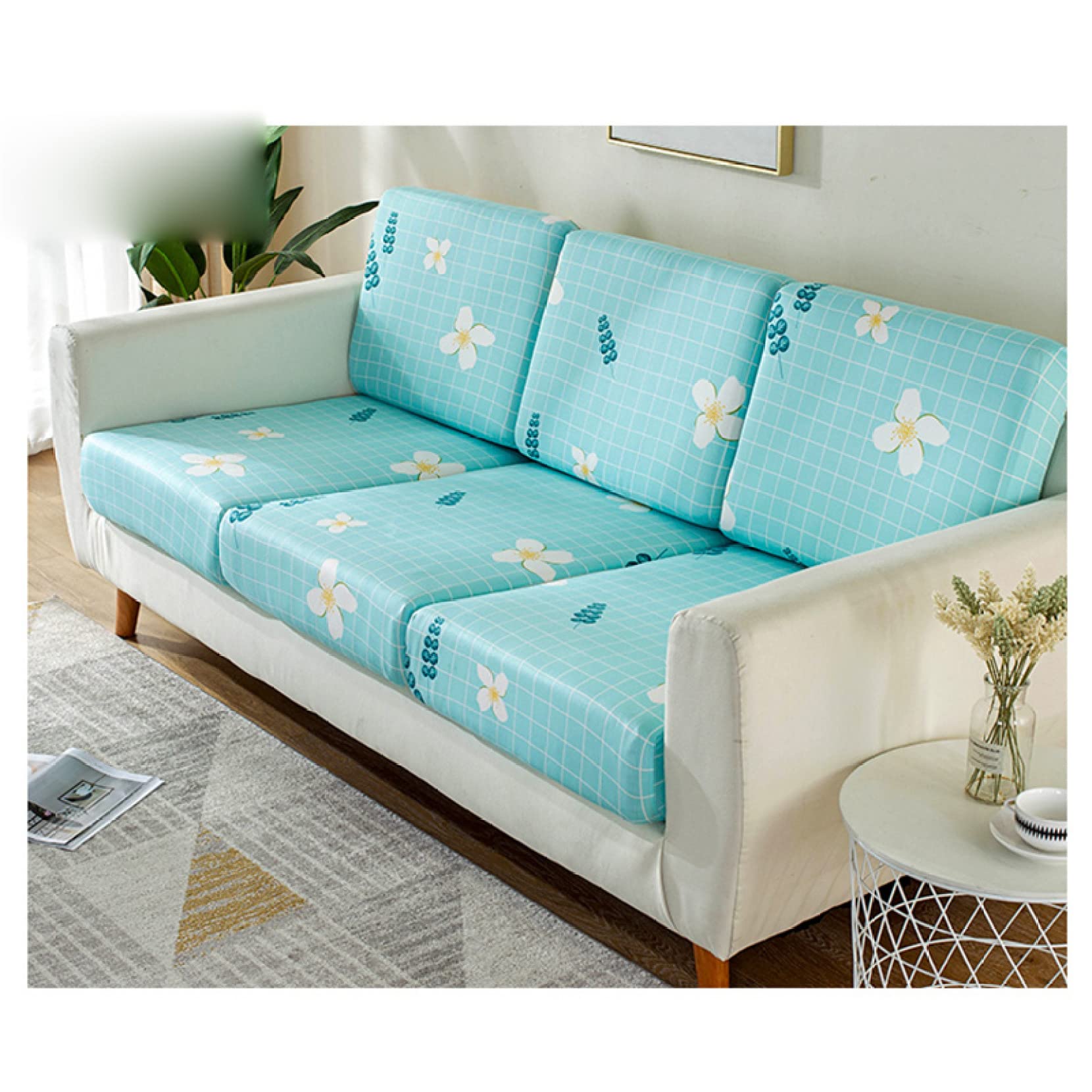 Amazon｜ソファー座面カバー 3人掛け ソファー フィット カバー 花柄
