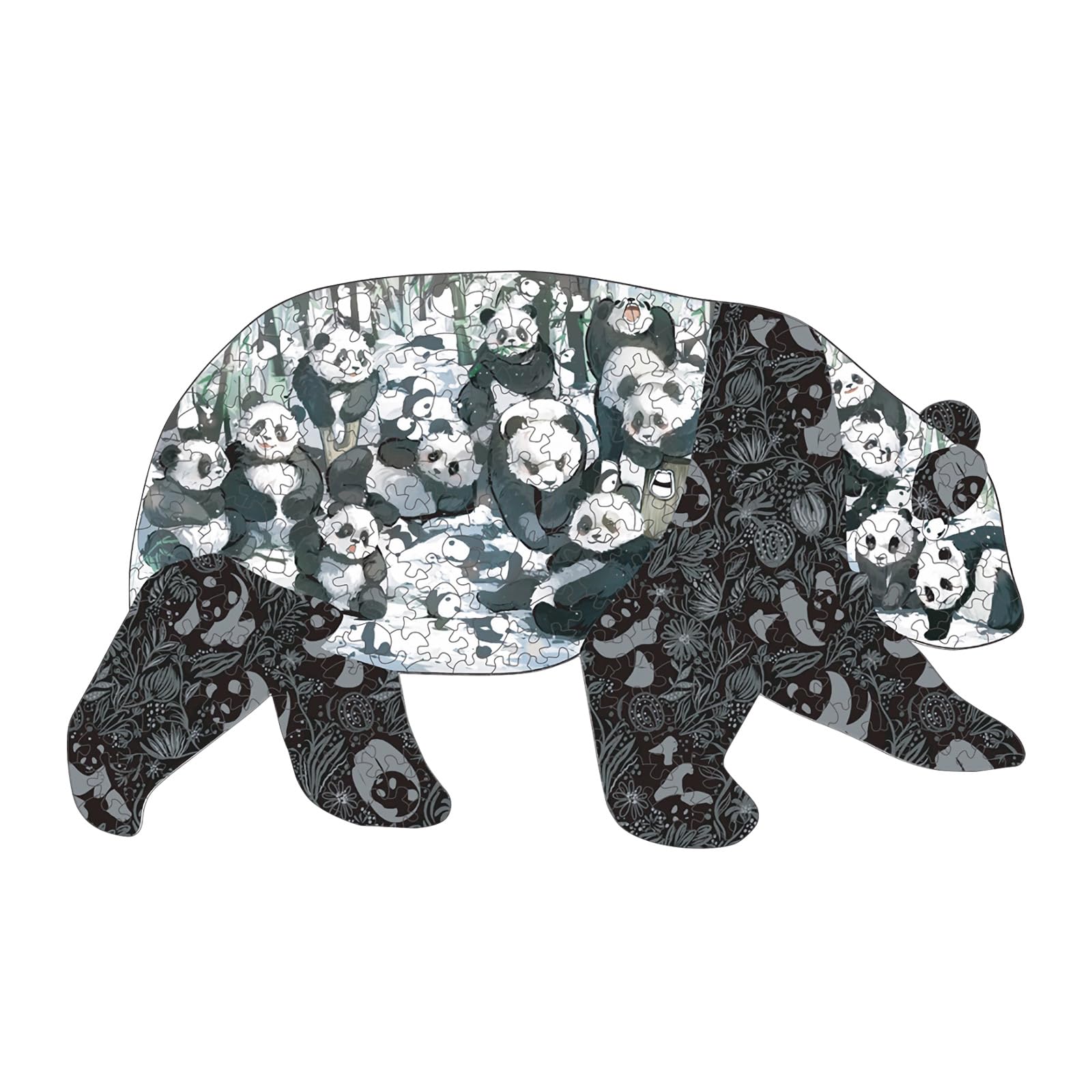 KAAYEE Puzzle in legno, puzzle di animali, in legno, per adulti e