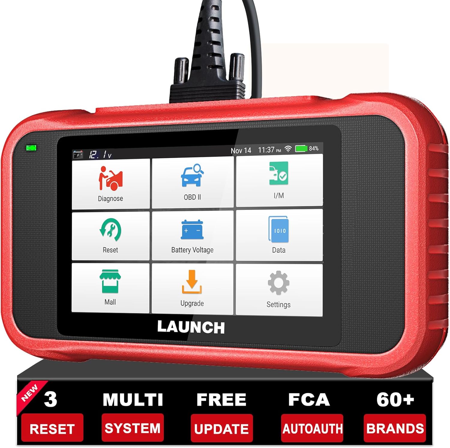 LAUNCH OBD2 Scanner CRP123E Elite, Lifetime Free WiFi Update Scan Tool, FCA Autoauth, SAS Calibration/Throttle Reset/Oil Reset Diagnostic Scanner, Multi Systems Car Scanner, Battery Test, Auto VIN LAUNCH OBD2 Scanner CRP123E Elite, Lifetime Free WiFi Update Scan Tool, FCA Autoauth, SAS Calibration/Throttle Reset/Oil Reset Diagnostic Scanner, Multi Systems Car Scanner, Battery Test, Auto VIN