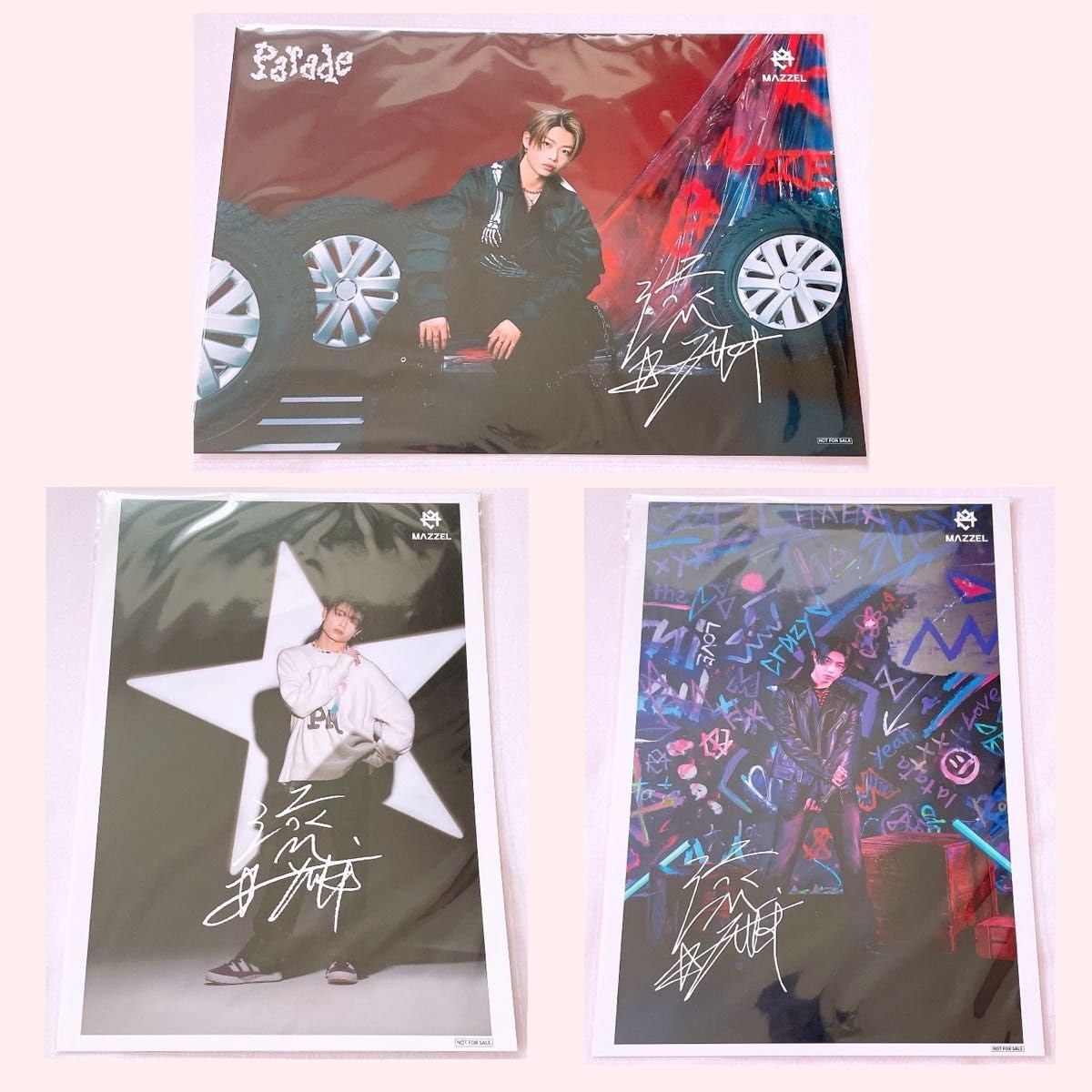 Amazon.co.jp: MAZZEL RYUKI Amazon 特典 ビジュアルシート 3枚