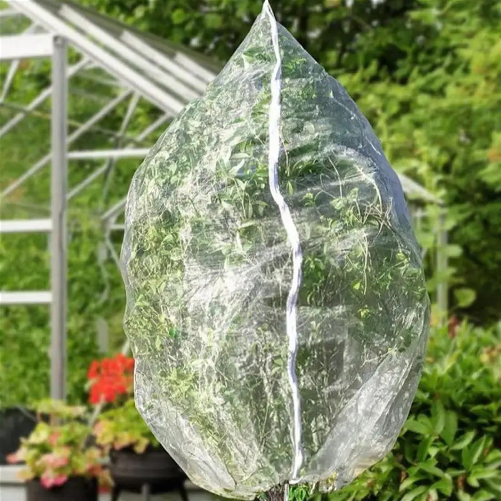 Gartennetz for Pflanzennetz Pflanzennetzbeutel Erdbeernetz for lang anhaltenden Schutz Reißverschluss Baum Netz FüR Baum(2XL)