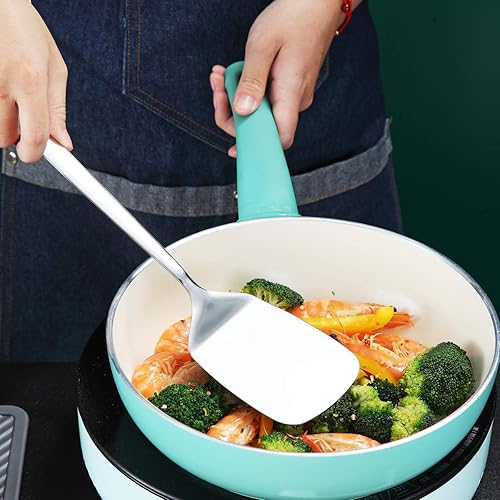 Miniatura 6 de Berglander - Juego de utensilios de cocina de acero inoxidable, set de 13 piezas, con soporte para utensilios, antiadherentes y resistentes al