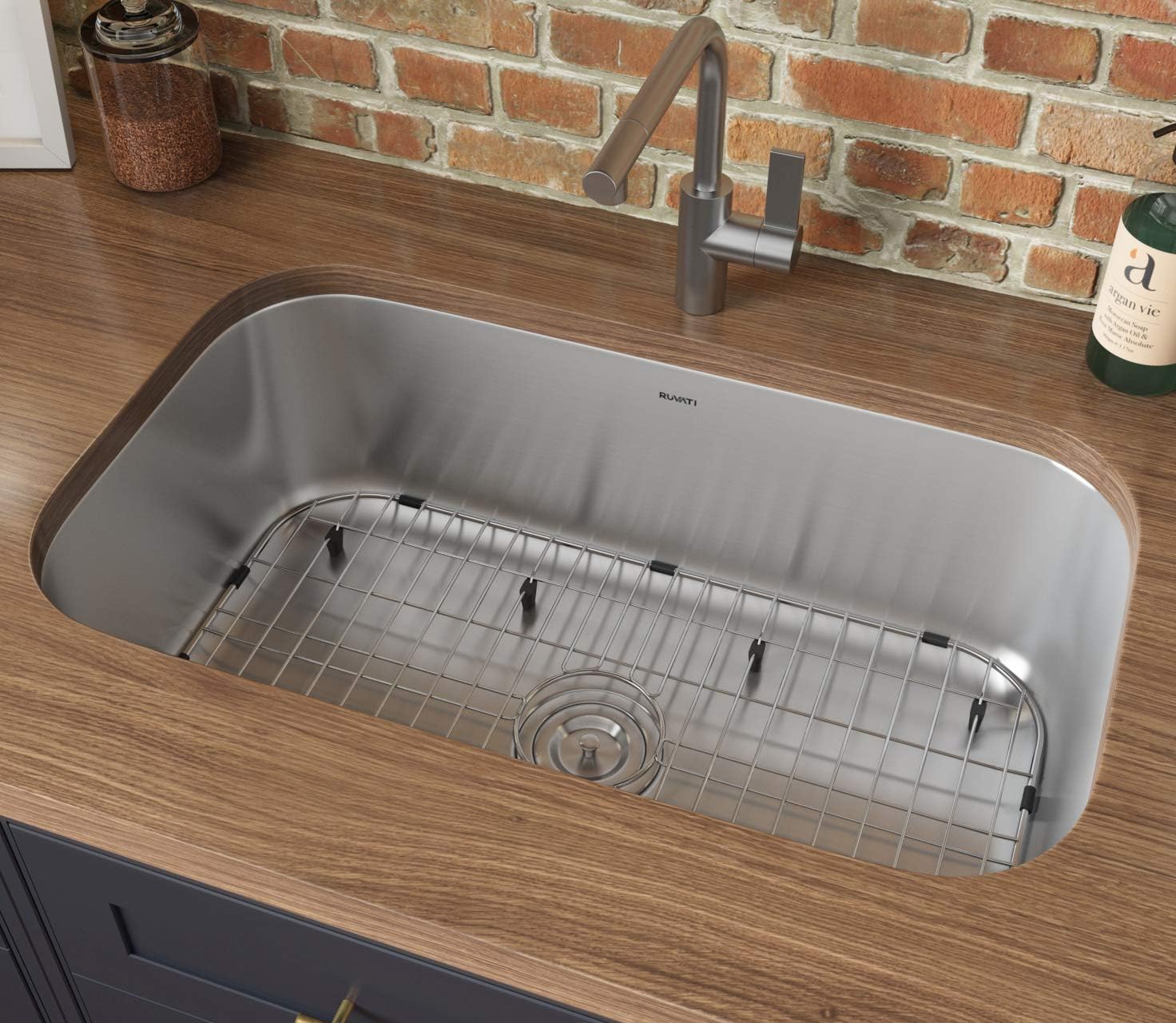 33 in. Stainless Steel Drop-in Single Bowl Kitchen Sink