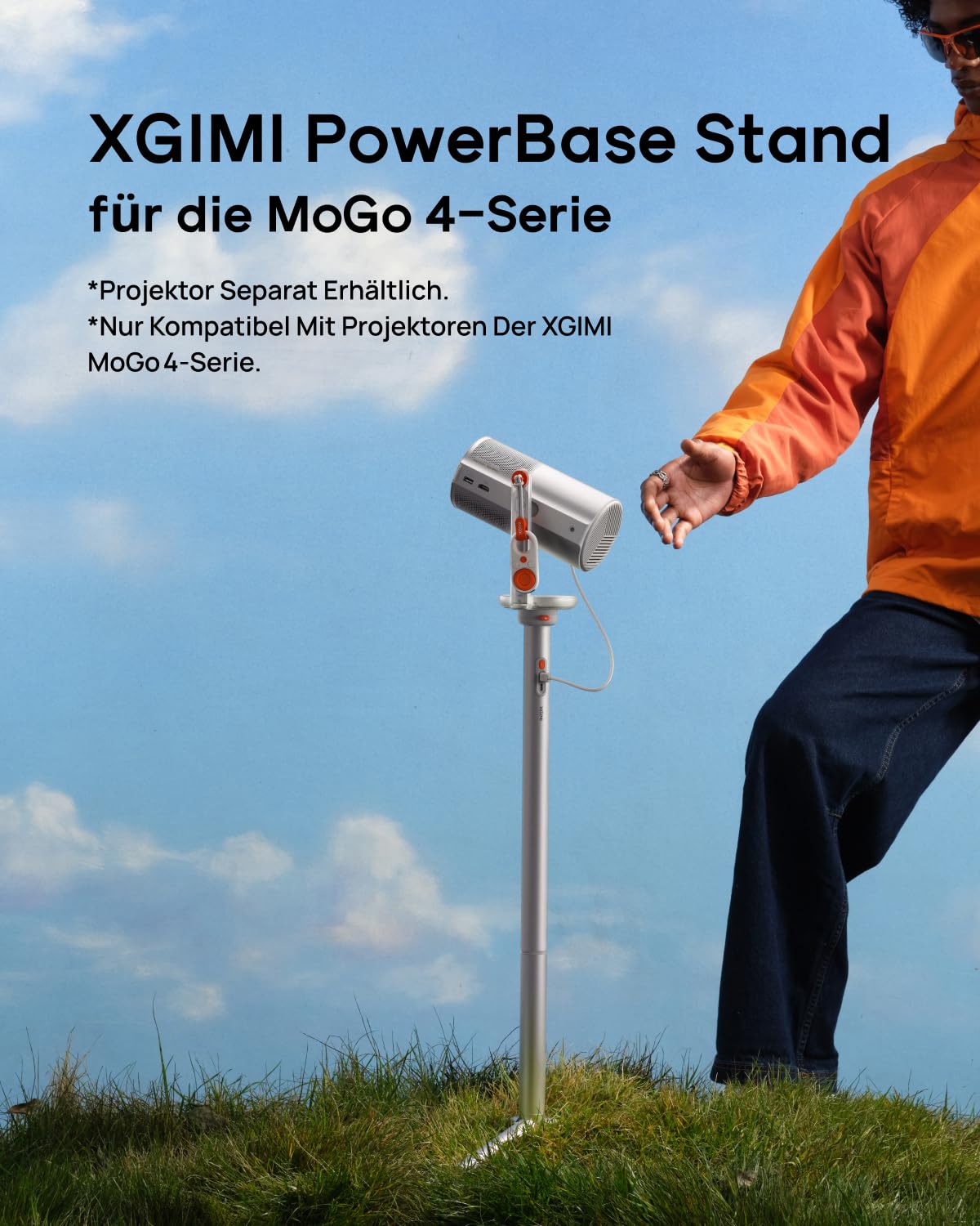 XGIMI PowerBase Support, Fixation Rapide, Léger & Portable