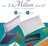 Vista 112 de Carressa Linen Sábana bajera ajustable 100% algodón tamaño King – Sábana bajera de 800 hilos King de algodón, lujosamente suave, refrescante