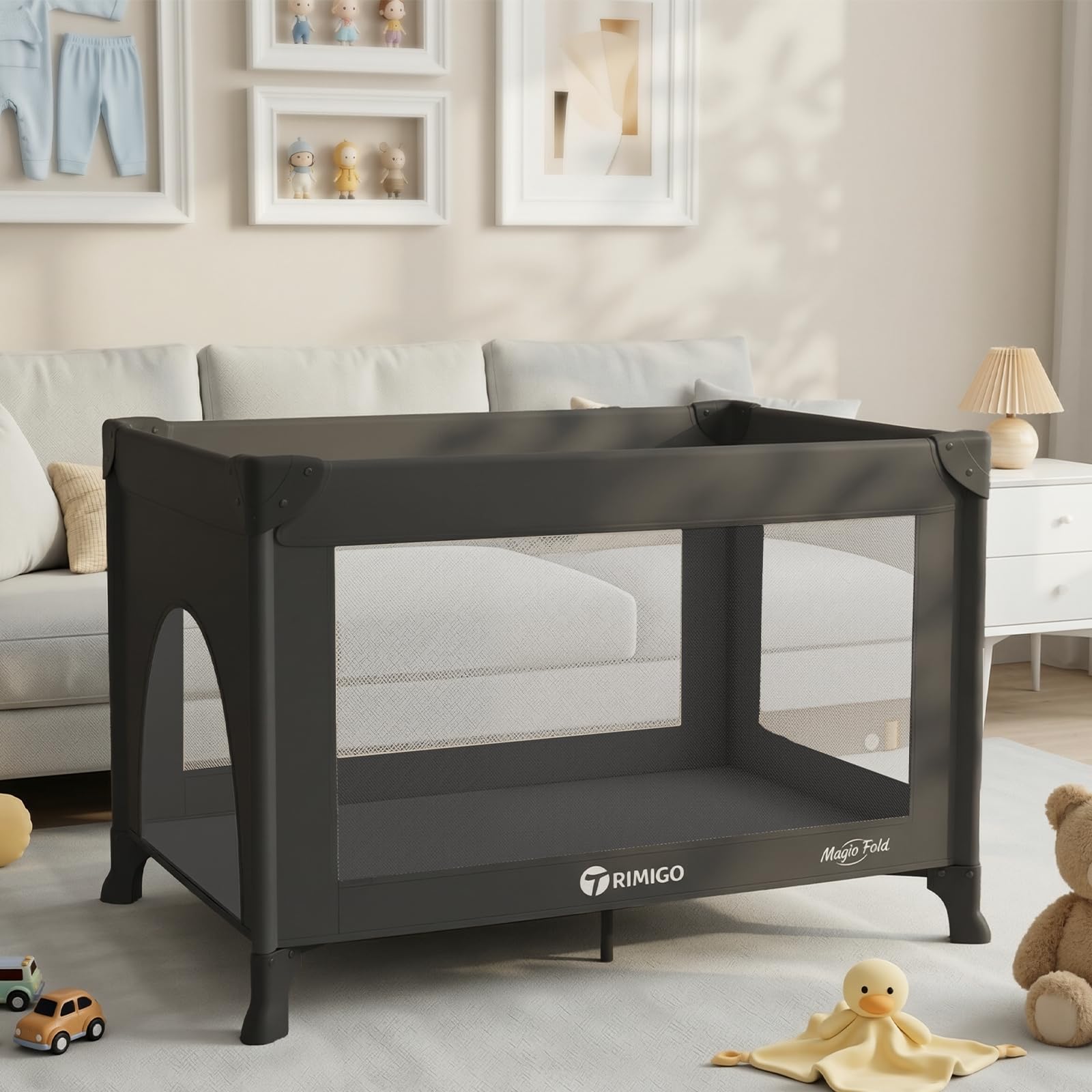 Amazon.com : Trimigo Baby Playard, Portable Travel Crib,Baby