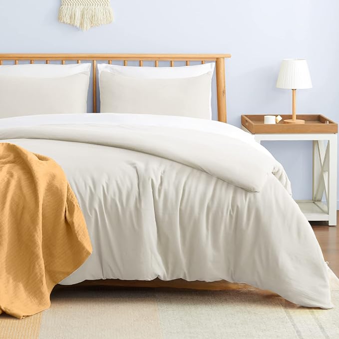 VEEYOO Cal King Duvet Cover Set (1 Duvet Cover, 2 Pillowcases)