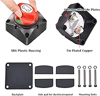 Vista 4 de 2 interruptores de desconexión de batería, aislador de energía de batería de 12 V-48 V, interruptor de corte de encendido/apagado, maestro