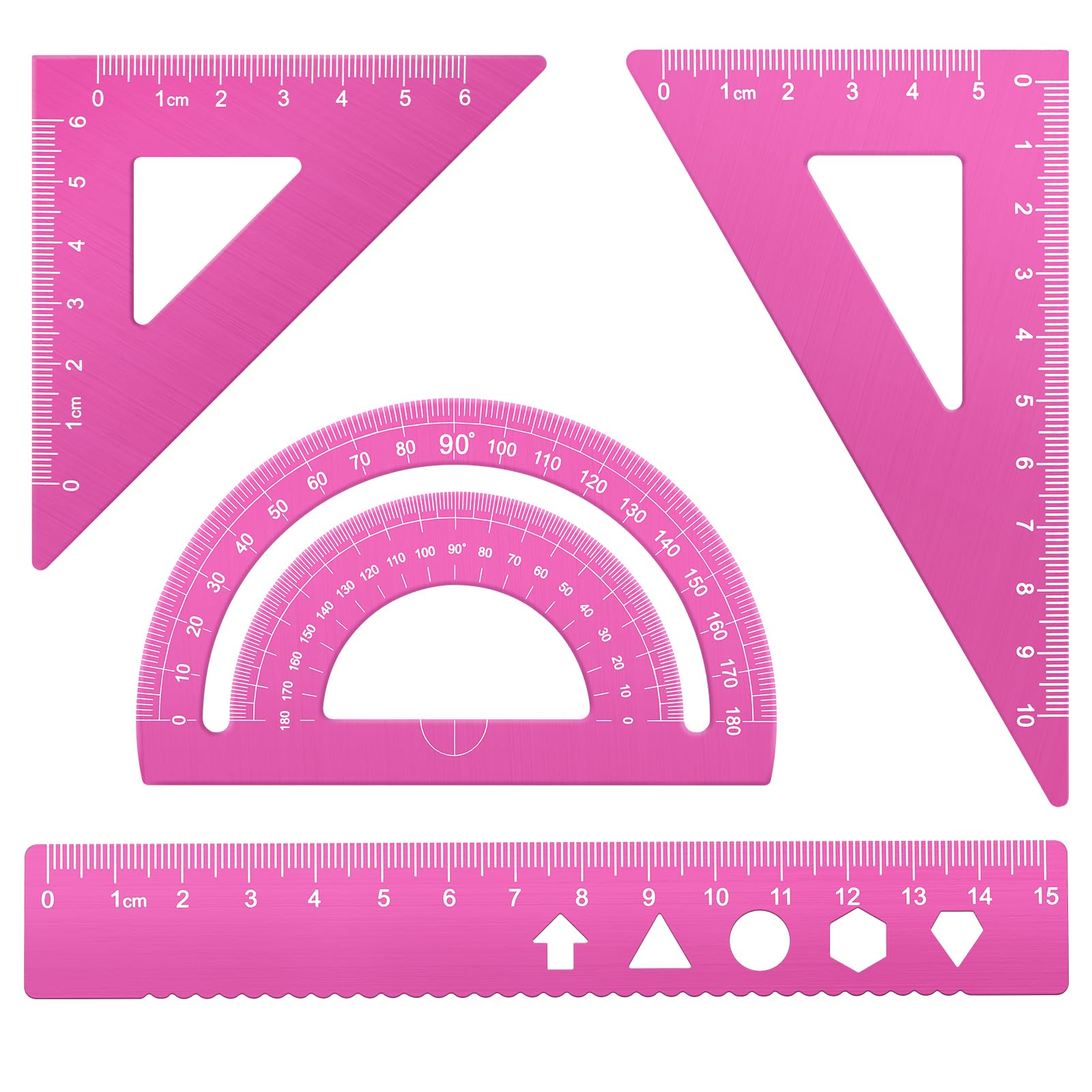 MSDADA Triangle Ruler Kit - Precision Measuring Tools -9