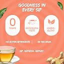 Leeford Ginger Lemongrass Green Tea|30 Tea Bags|All Natural Flavour|Zesty Immunity Booster|Antioxidant Powerhouse|100% Natural Digestion Aid|Brews Best With Added Honey|Milk-Free & Fuss-Free gallery image