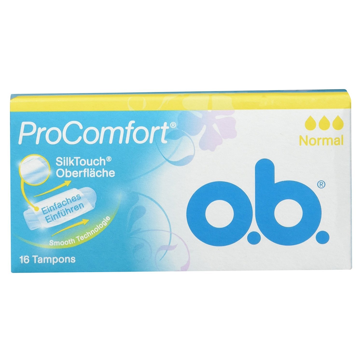 O.B. Pro Comfort Tampons Regular, 16 Pieces