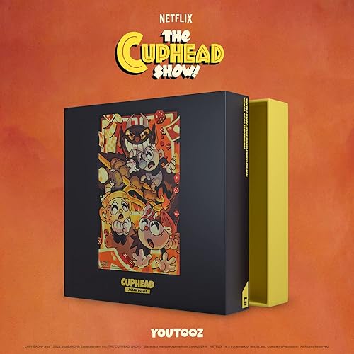 Miniatura 5 de Youtooz Youtooz Puzzle Collection - Rompecabezas de 1000 piezas con licencia oficial coleccionable del videojuego Cuphead,