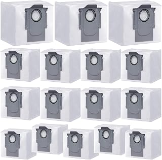 16 pack Q7 Dust Bags for Roborock Q5 Q5+ Q7 Q7+ Q7 Max Q7 Max+ S7 MaxV Ultra S8+ S8 Pro Ultra Robot Vacuum,roborock q5 dust bags 3L Large Capacity Disposable Bag Replacement