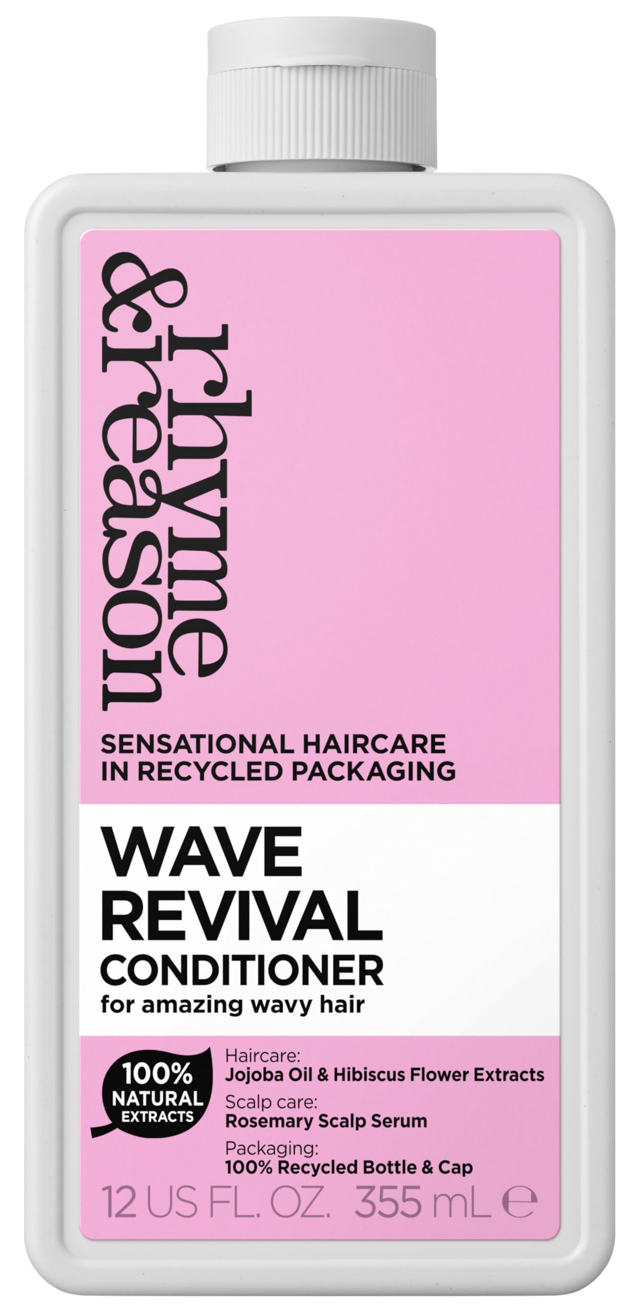Rhyme & Reason Wave Revival Conditioner+, Wave Enhancing For Naturally Wavy Hair (355ml), 355 ml (Pack of 1)