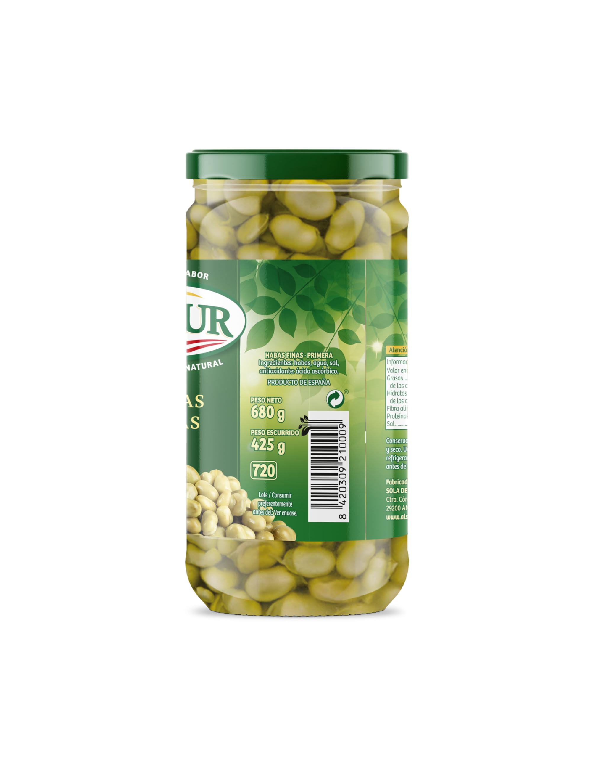 ALSUR HABA BABY NATURAL 425GR.