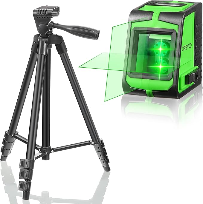 Laser Level with Tripod, 50 ft Laser Leveler Tool Laser Level Green