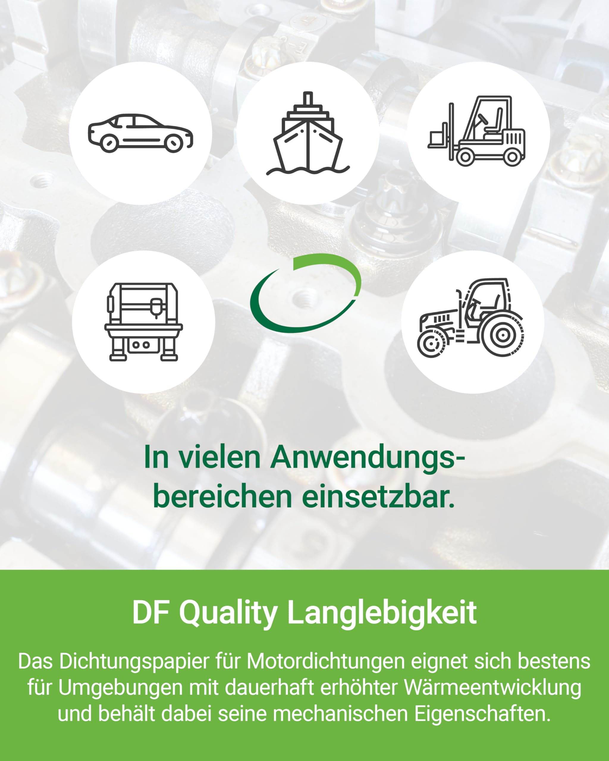 ABIL N Dichtungspapier ölbeständig & hitzebeständig bis zu 120°C - Rollenware 1016 x 500 mm mit 0,5 mm Stärke, Geeignet für max. Druck von 10 bar