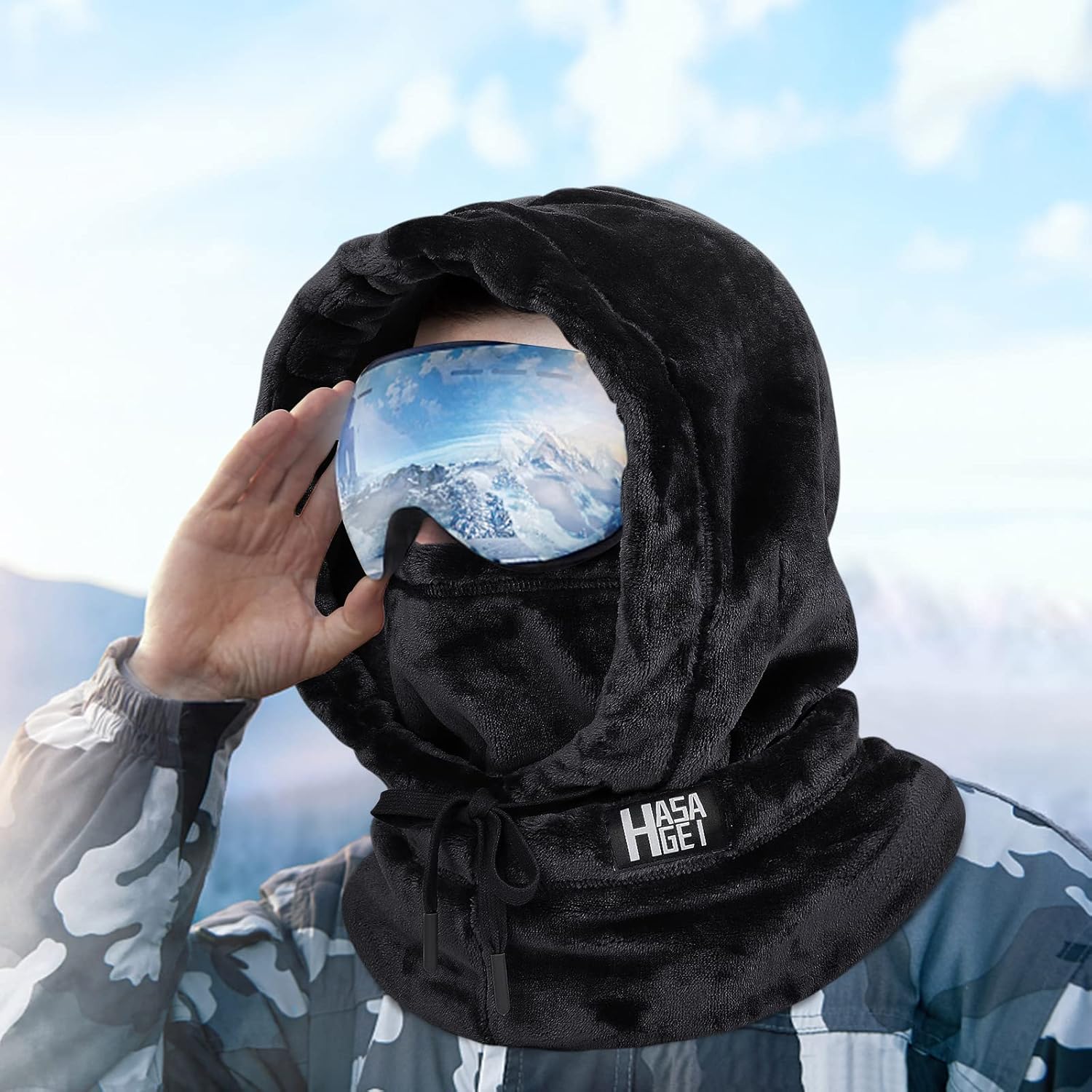 Ski Mask for Women Balaclava Women Men Windproof Thermal Hood Winter Neck Warmer with Plush - Image 6