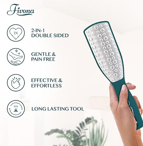 Miniatura 5 de Fivona Lima profesional para pies, removedor de callos para pies, escofina de pie de doble cara para talones secos, removedor de piel muerta,