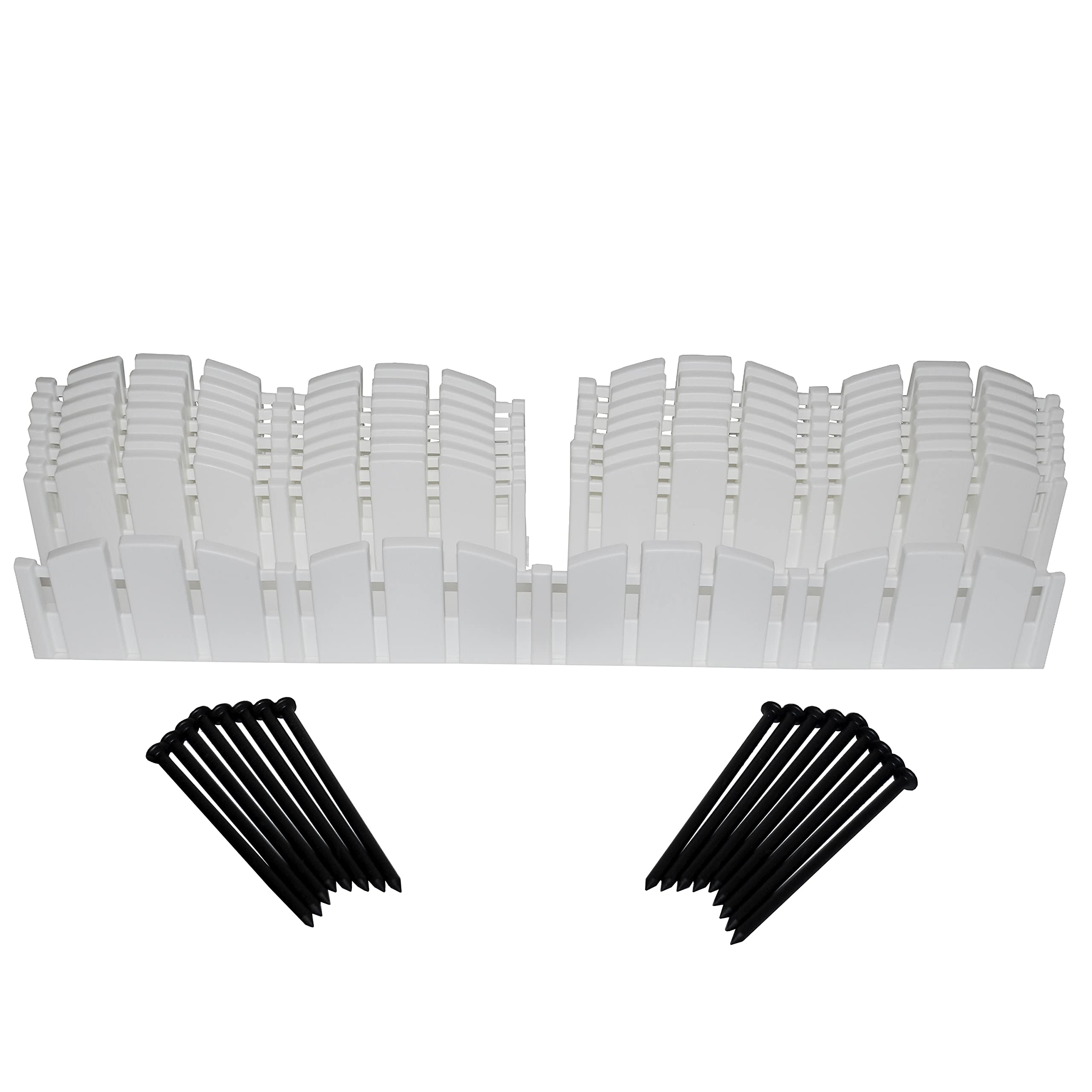 EasyFlex NoDig Landscape Edging with Anchoring Spikes, 4.5 in. Tall