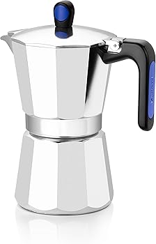 Induction Express Cafetera italiana inducción, aluminio, capacidad 6 tazas, color plata2