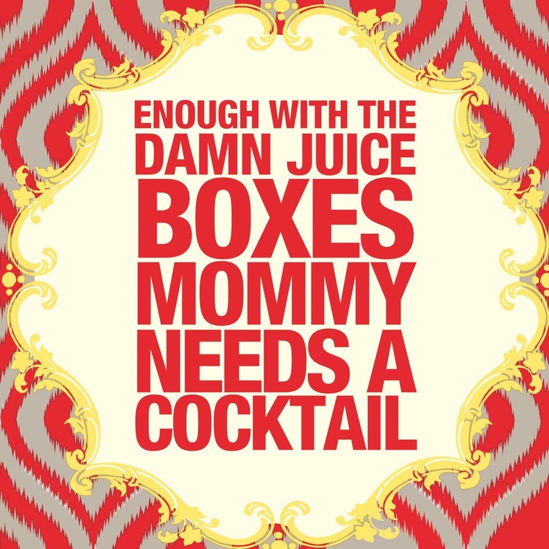 Ideal Home Range 20 Count 3-Ply Paper Naughty Betty Cocktail Napkins, Juice Boxes