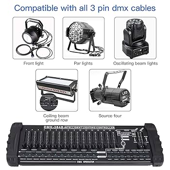 Amazon.com: HOLDLAMP DMX Controller 384 Channels Fog DMX-512