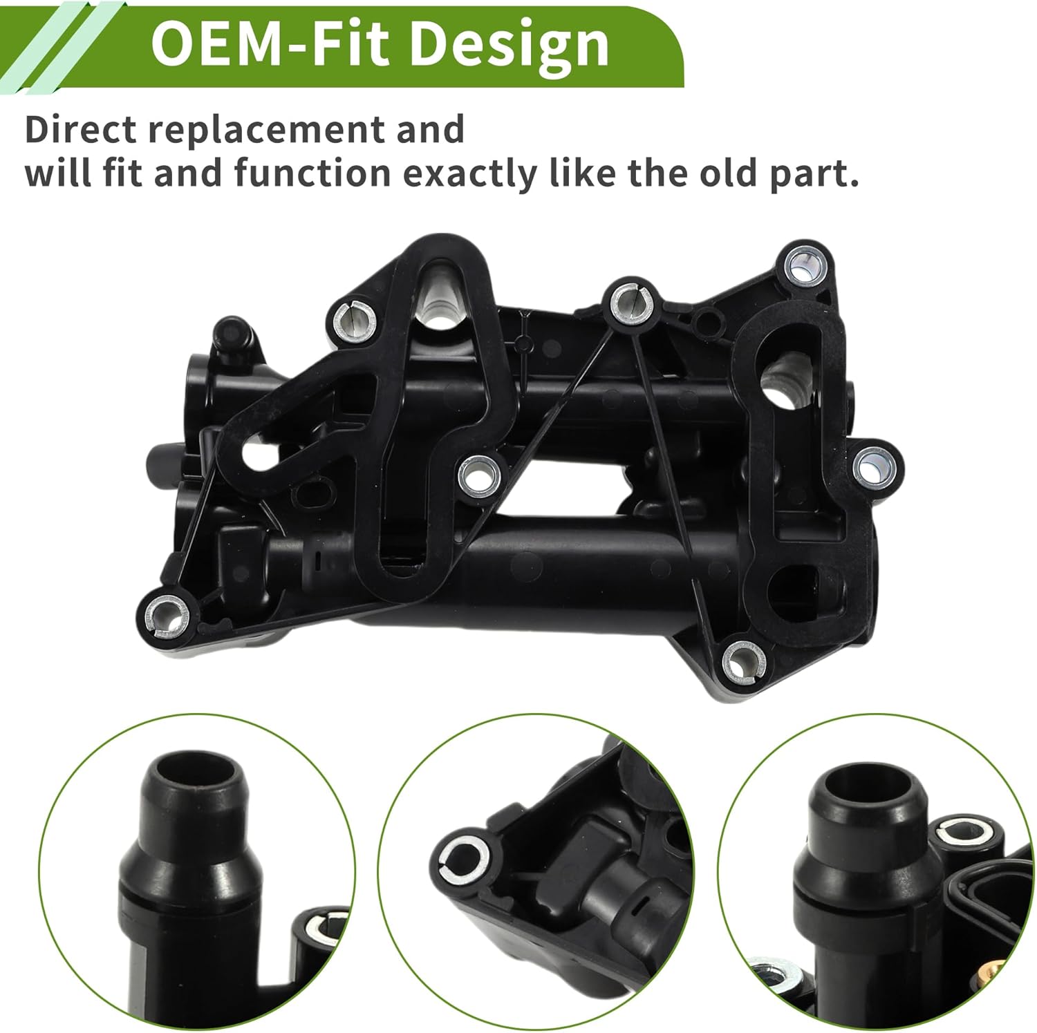 Thermostat Housing Assembly for BMW X3 2015-2017, for BMW 328d, 328d XDrive 2014-2018 Engine Coolant Thermostat Housing Replace No.11428507694