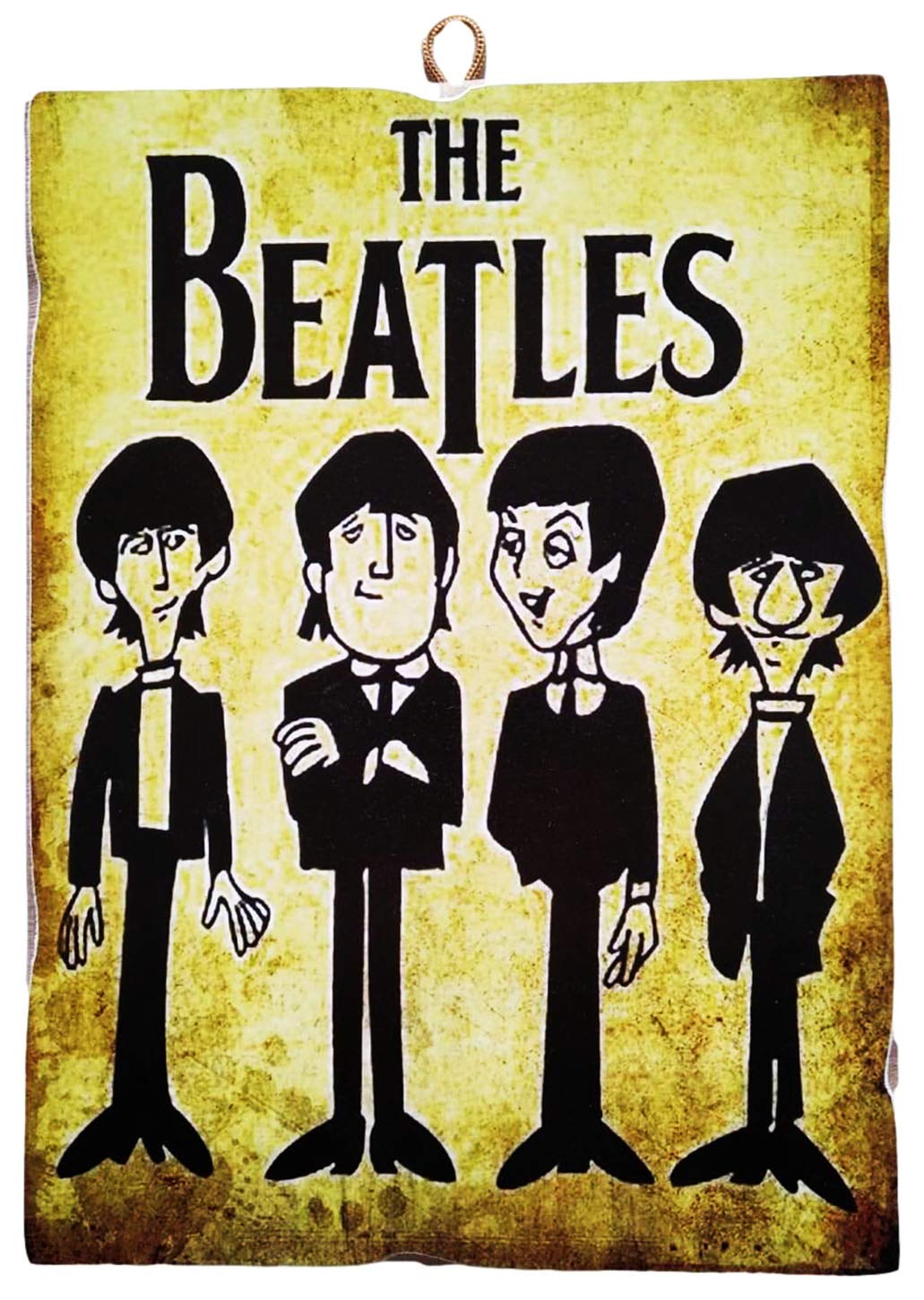 KUSTOM ARTPicture Vintage Style The Beatles Collectible Wood Print