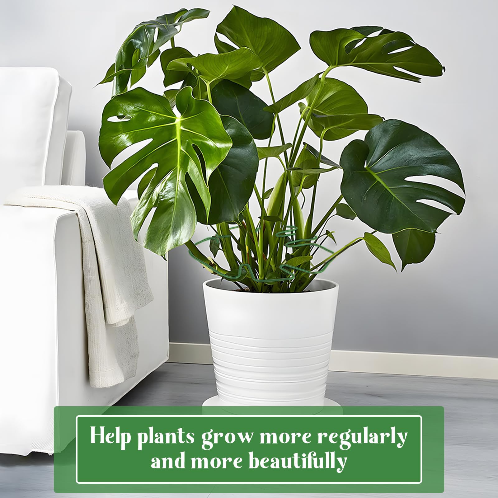 philodendron silk 28" Split Philodendron Plant in Pot | Green | Artificial | 2 pieces