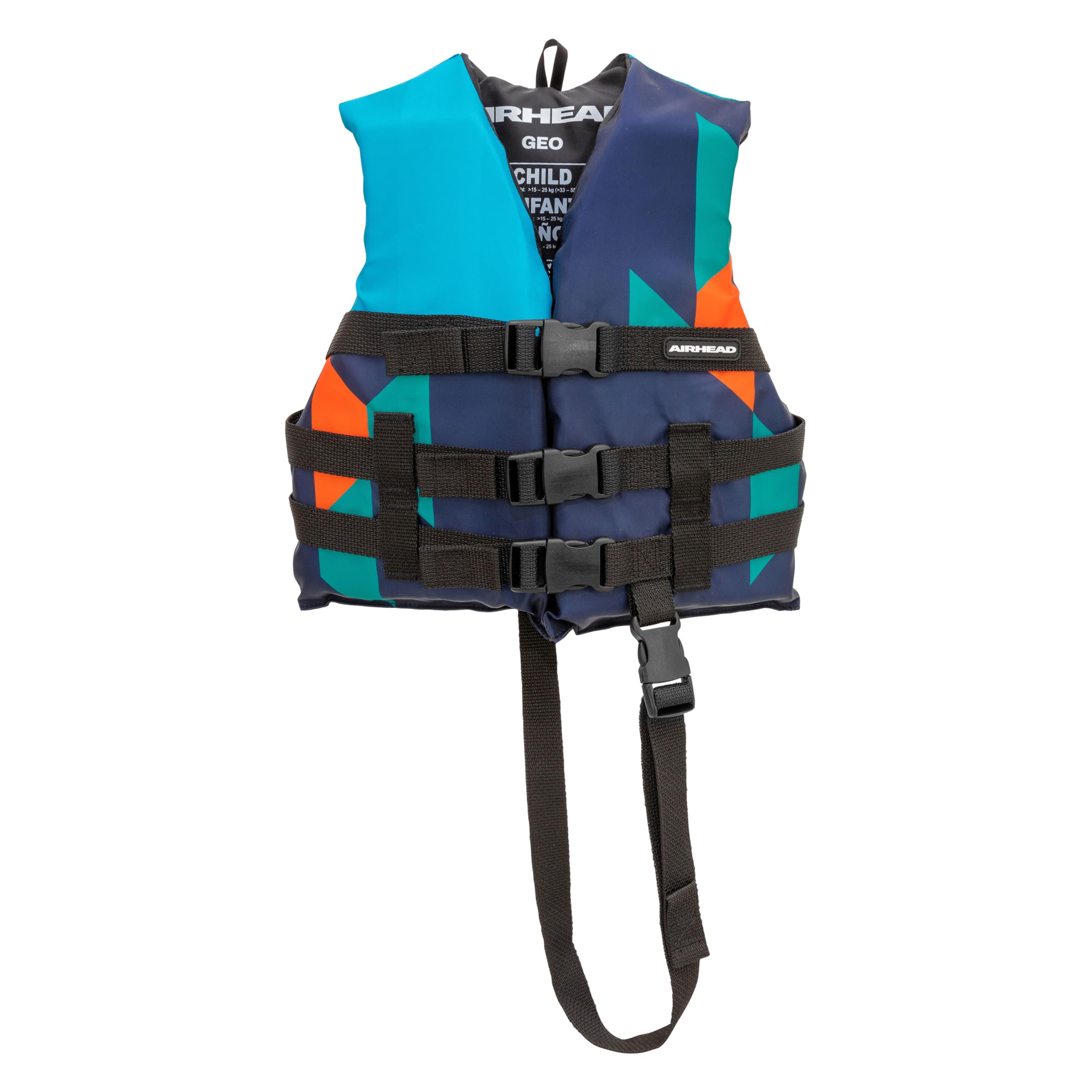 Airhead GEO General Boating Life Vest Multiple Sizes - Swim Vests for Adults, Children & Youth - Durable Polyester & PE Foam - USCG Approved